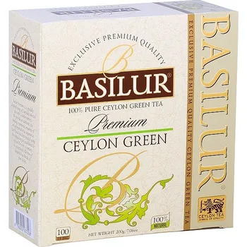 Čaj Basilur Premium Ceylon Green nepřebal 100x2g
