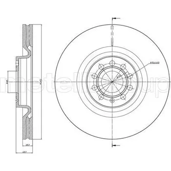 Brzdový kotouč Brzdový kotouč METELLI 23-0851C