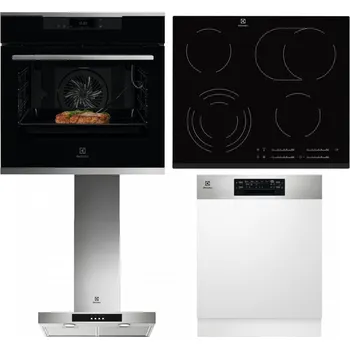 Set domácích spotřebičů ELECTROLUX KOEBP39X + ELECTROLUX EHF6547FXK + ELECTROLUX LFT426X + ELECTROLUX EEM48300IX