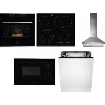 Set domácích spotřebičů ELECTROLUX KOEBP39X + ELECTROLUX EHF6547FXK + ELECTROLUX LFC316X + ELECTROLUX LMS4253TMX + ELECTROLUX EEA27200L