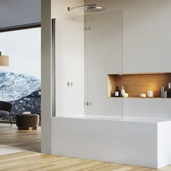 Vanová zástěna RONAL Dvoudílná skládací vanová zástěna - montáž vlevo SOLB2G1105087