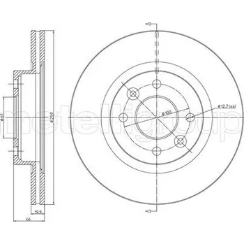 Brzdový kotouč Brzdový kotouč, , 7700715081, 7701204283, METELLI, 23-0108