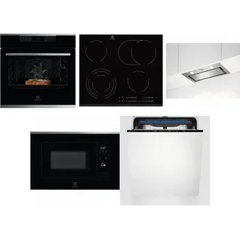 Set domácích spotřebičů ELECTROLUX KOEBP39X + ELECTROLUX EHF6547FXK + ELECTROLUX LFG716X + ELECTROLUX LMS2203EMX + ELECTROLUX EES48200L