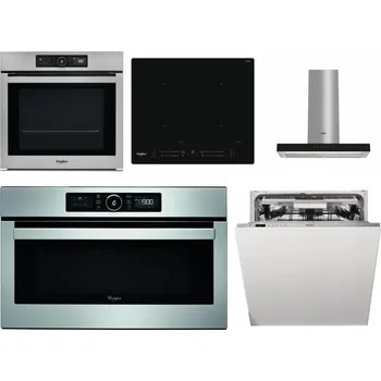 Set domácích spotřebičů WHIRLPOOL AKZ9 9480 IX + WHIRLPOOL WL S7260 NE + WHIRLPOOL WHBS 62F LT K + WHIRLPOOL ABSOLUTE AMW 730 IX + WHIRLPOOL WIO 3O540 PELG