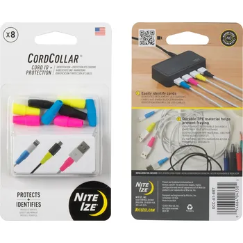 Vázací drát Nite Ize Cord Collar chránič/rozlišovač kabelů Barva: Různé barvy