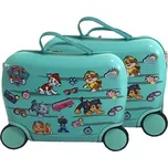 Nickelodeon Dětský kufr Paw Patrol s kolečky 28l tyrkysový