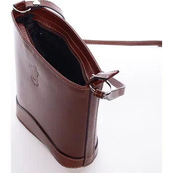 Kabelka Dámská kožená crossbody Tereza, hnědá