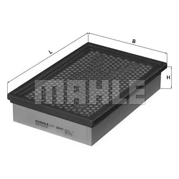 Vzduchový filtr Vzduchový filtr, , 1620943004, 2311005322, 2319005320, 2319005320X, 2319005321, 2319005322, KNECHT, LX 2047