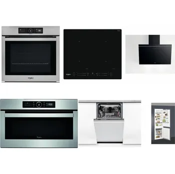 Set domácích spotřebičů WHIRLPOOL AKZ9 9480 IX + WHIRLPOOL WL S7260 NE + WHIRLPOOL AKR 62F LT K + WHIRLPOOL ABSOLUTE AMW 730 IX + WHIRLPOOL WSIO 3O34 PFE X + WHIRLPOOL ART 66112