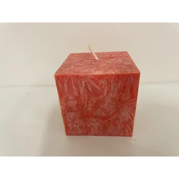 Svíčka Krychle velká, Barva: Modrá inkoustová