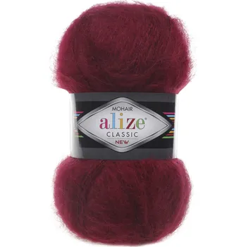 Galanterie Alize Mohair classic 57 vínová