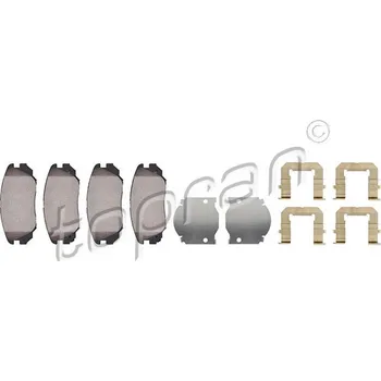 Brzdová destička Sada brzdových destiček, kotoučová brzda, , 13237750, 1605236, 1605624, 22959105, TOPRAN, 207 649