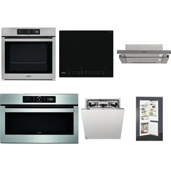 Set domácích spotřebičů WHIRLPOOL AKZ9 9480 IX + WHIRLPOOL WL S7260 NE + WHIRLPOOL AKR 5390/1 IX + WHIRLPOOL ABSOLUTE AMW 730 IX + WHIRLPOOL WIO 3O540 PELG + WHIRLPOOL ART 65031