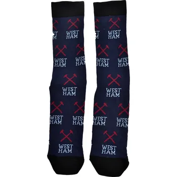Fan-shop Ponožky WEST HAM UNITED Over navy velikost: 4-6,5 UK