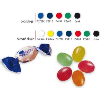 Bonbon Točené bonbóny, okraje barevné 5 kg