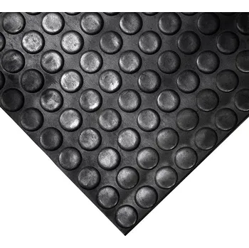 Rohožka Černá gumová protiskluzová průmyslová rohož COBADOT - 10 m x 120 cm x 3 mm