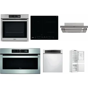 Set domácích spotřebičů WHIRLPOOL AKZ9 9480 IX + WHIRLPOOL WL B8160 NE + WHIRLPOOL AKR 5390/1 IX + WHIRLPOOL ABSOLUTE AMW 730 IX + WHIRLPOOL WBC 3C34 PF X + WHIRLPOOL WHC18 T311