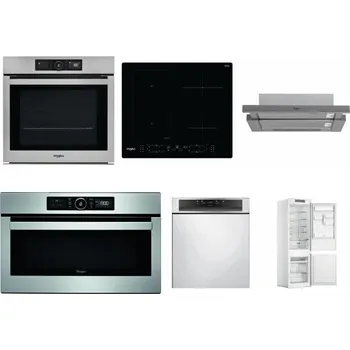 Set domácích spotřebičů WHIRLPOOL AKZ9 9480 IX + WHIRLPOOL WL B8160 NE + WHIRLPOOL AKR 749/1 IX + WHIRLPOOL ABSOLUTE AMW 730 IX + WHIRLPOOL WBC 3C34 PF X + WHIRLPOOL WHC18 T311