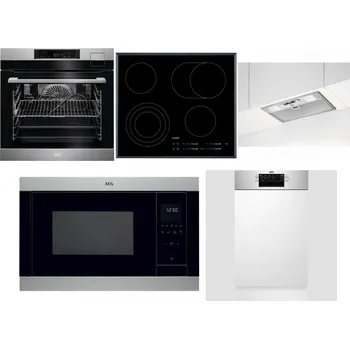 Set domácích spotřebičů AEG BSK792380M + AEG Mastery DirectTouch HK654070FB + AEG DGB3523S + AEG Mastery MSB2547D-M + AEG Mastery MaxiFlex FEE73517PM