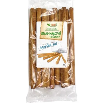 IPJ NATUR s.r.o. Grahamové celozrnné tyčinky mořská sůl 70g IPJ NATUR 2572