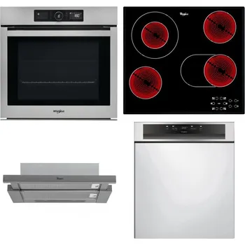 Set domácích spotřebičů WHIRLPOOL AKZ9 9480 IX + WHIRLPOOL AKT 8190/BA + WHIRLPOOL AKR 749/1 IX + WHIRLPOOL WBC 3C34 PF X