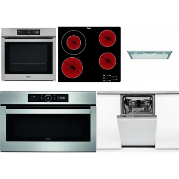 Set domácích spotřebičů WHIRLPOOL AKZ9 9480 IX + WHIRLPOOL AKT 8130/NE + WHIRLPOOL AKR 650/1 IX + WHIRLPOOL ABSOLUTE AMW 730 IX + WHIRLPOOL WSIO 3O34 PFE X