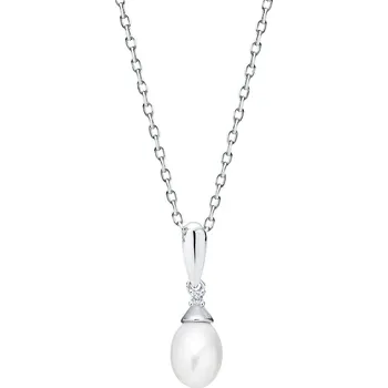 Řetízek Olivie Stříbrný náhrdelník PERLA 7411 Ag 925; ≤2 g.