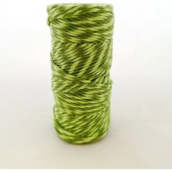 Příze Yarn Melow Šňůra Angel 3mm Mix Světle zelená (Macramé šňůra Angel Mix Světle zelená)