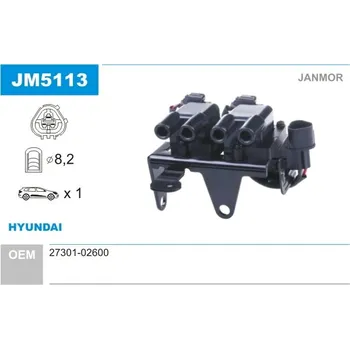 Zapalovací cívka Zapalovací cívka, , 2730102600, JANMOR, JM5113
