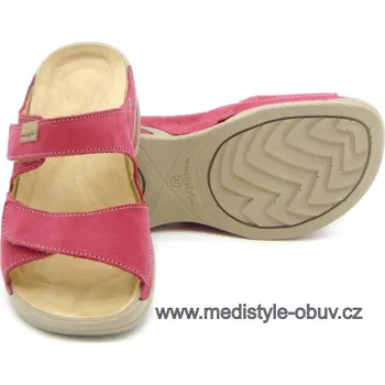 Dámská zdravotní obuv MEDISTYLE ZUZANA 2Z-E15/TL pantofel ČERVENÝ vel.35-42, červená - 37