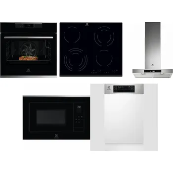 Set domácích spotřebičů ELECTROLUX KOEBP39X + ELECTROLUX EHF6343FOK + ELECTROLUX LFT426X + ELECTROLUX LMS4253TMX + ELECTROLUX EEM43300IX