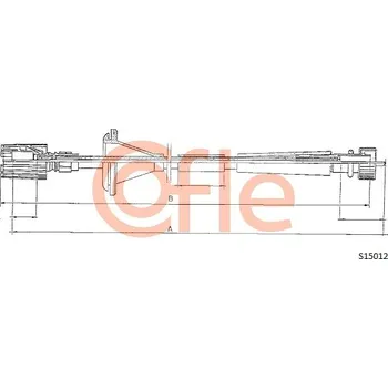 Náhon tachometru Hřídel tachometru, , 7732776, COFLE, S15012