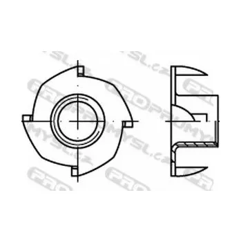 Matice Matice narážecí M6x9 pozink