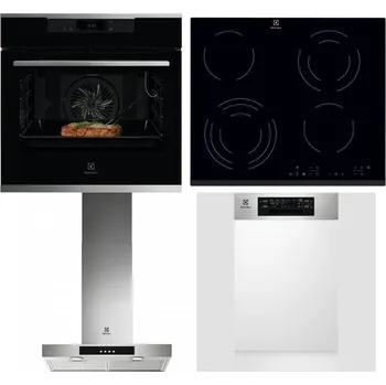 Set domácích spotřebičů ELECTROLUX KOEBP39X + ELECTROLUX EHF6343FOK + ELECTROLUX LFT426X + ELECTROLUX EEM43300IX