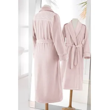 Dámský župan Soft Cotton Soft Cotton Dámský elegantní župan QUEEN v dárkovém balení Lila XL - 8698642056527