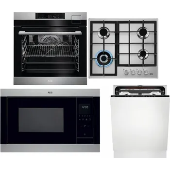 Set domácích spotřebičů AEG BSK792380M + AEG Mastery StepPower HGB64420SM + AEG Mastery MSB2547D-M + AEG FSE74707P