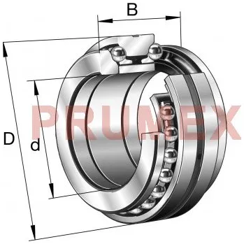 FAG 234426-M-SP axiální kuličkové ložisko s kosoúhlým stykem