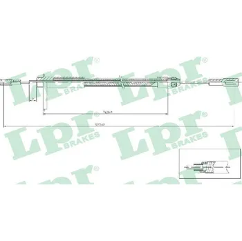 Lanko parkovací brzdy Tažné lanko, parkovací brzda, , 2024200285, LPR, C0441B