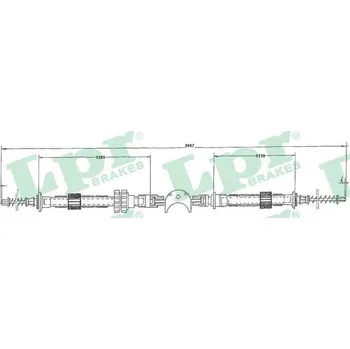 Spojkové lanko Tazne lanko, ovladani spojky, , 6161952, 6168200, LPR, C0075C