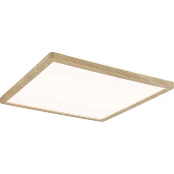 Svítidlo Paulmann 71030 Atria Shine, stropní svítidlo s korónou, 16W LED 3000K, 29,3x29,3cm, dřevěný vzhled, IP44