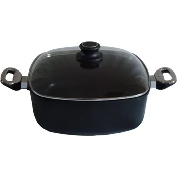 Pečicí pánev Hranatý titanový kastrol 20x20x7 cm s poklicí 2,6 l BAF Gigant