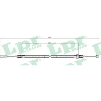 Lanko parkovací brzdy Tažné lanko, parkovací brzda, , 4D0609721G, 4D0609721J, LPR, C0057B