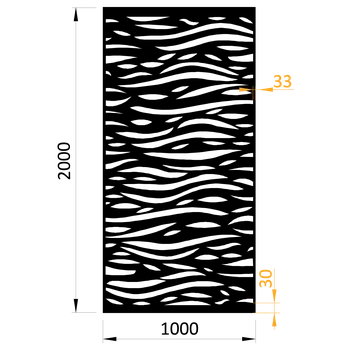 Plech KOVIAN, s.r.o. plech vzor 1018, 1000x2000x2,5mm, bez povrchovej úpravy