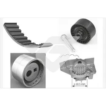 Rozvod motoru Vodni pumpa + sada ozubeneho remene, , HUTCHINSON, KH 46WP26