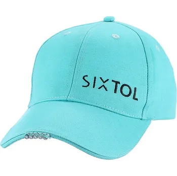Čepice SIXTOL Kšiltovka s LED světlem B-CAP 25lm, nabíjecí, USB, univerzální velikost, tyrkysová