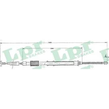 Lanko parkovací brzdy Tažné lanko, parkovací brzda, , 46463911, LPR, C0185B