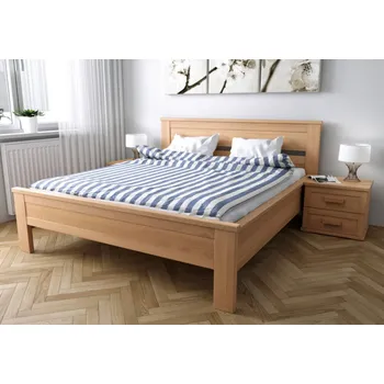 Postel Nábytek Rovder Postel Laura, Rovder Výběr moření: Žlutá, Rozměr postele: 140x200, Druh dřeva: Bukový masiv