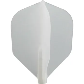 Letky na šipky Cosmo Fit Flight Shape špinavě bílé, 6ks