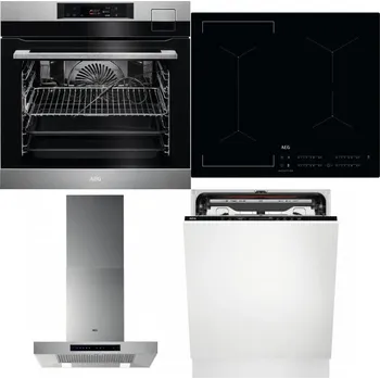 Set domácích spotřebičů AEG BSK792380M + AEG Mastery Bridge IKE64441IB + AEG Mastery DBB5660HM + AEG FSE74707P