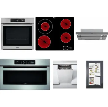Set domácích spotřebičů WHIRLPOOL AKZ9 9480 IX + WHIRLPOOL AKT 8130/NE + WHIRLPOOL AKR 749/1 IX + WHIRLPOOL ABSOLUTE AMW 730 IX + WHIRLPOOL WSIC 3M27 C + WHIRLPOOL ART 65031